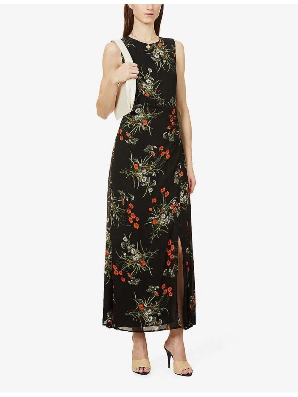 Reformation Ledger Floral-Print Woven Midi Dress